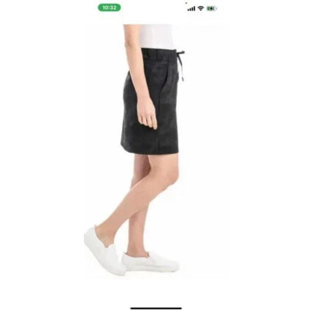 Hilary‎ Radley Ladies' Space Dye Black Camo Pull-on Skirt SZ S